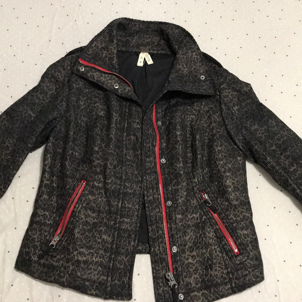 Leopard Free People Jacket
